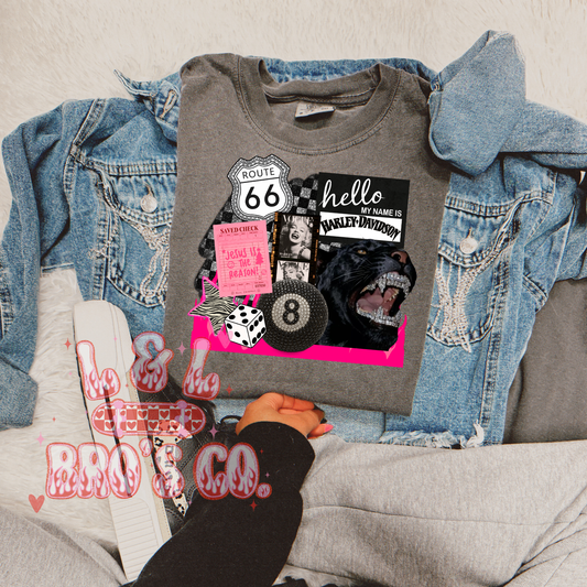 Scatter retro collage