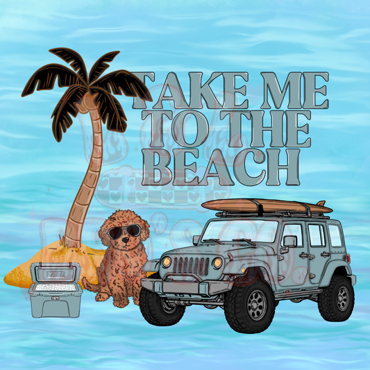 Take me to the beach. PNG